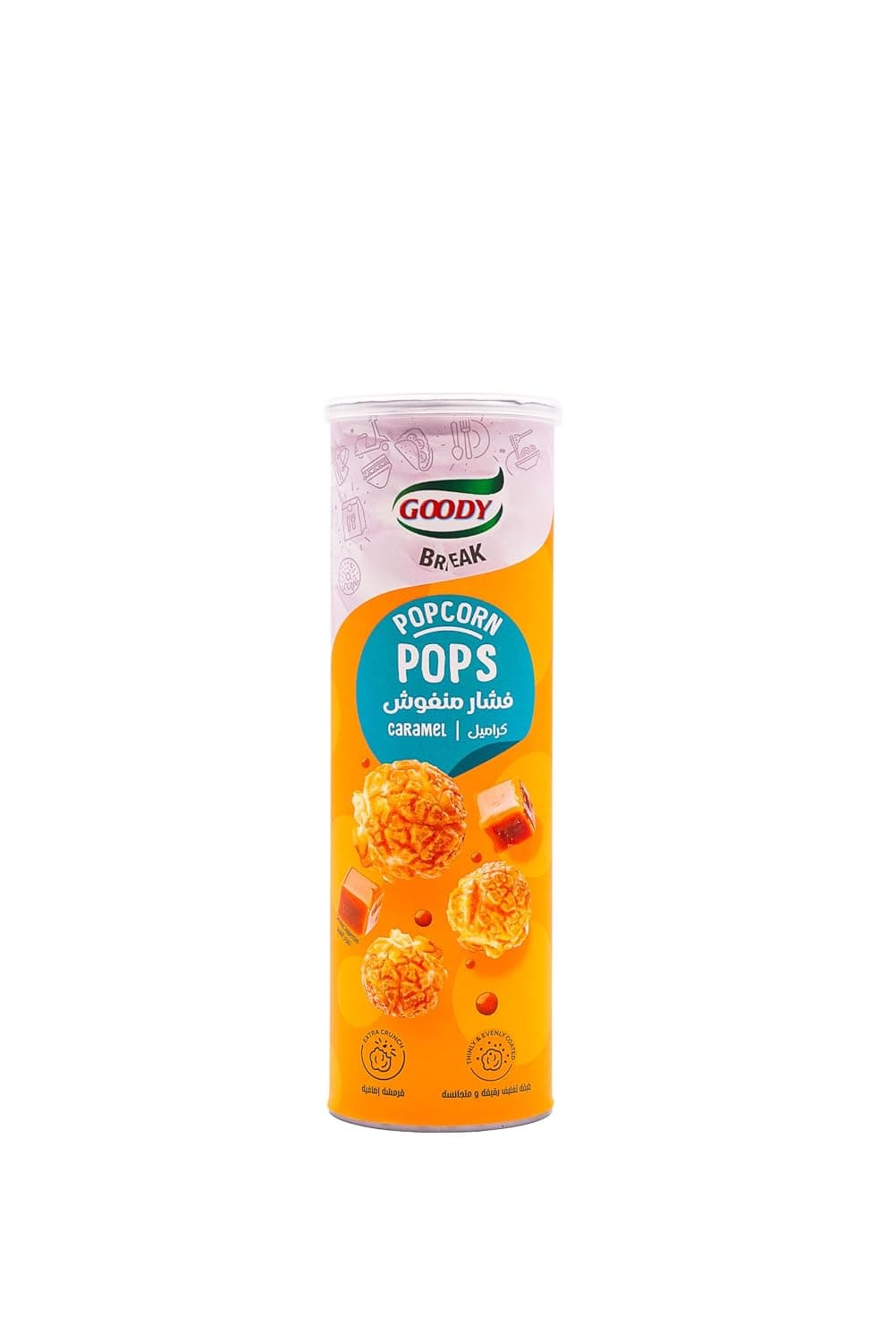 GOODY POPCORN POPS CARAMEL 70G