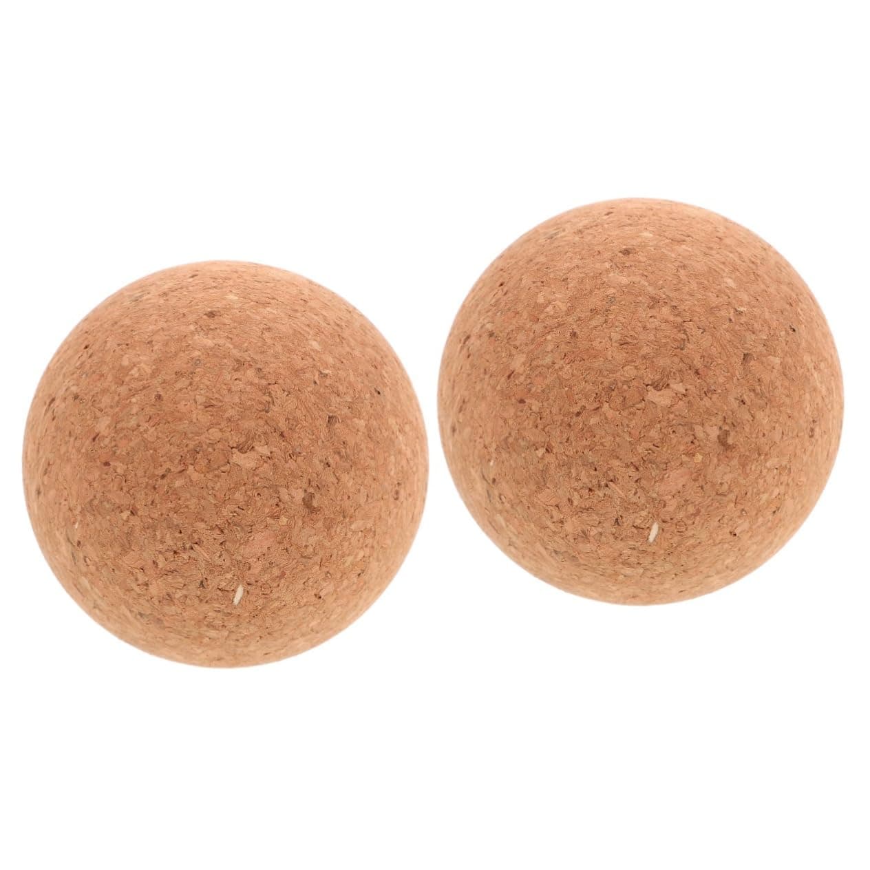 PLAFOPE 2pcs Cork Massage High Density Muscle Roller for Self-Massage for Back Neck and Feet Relaxation and Design