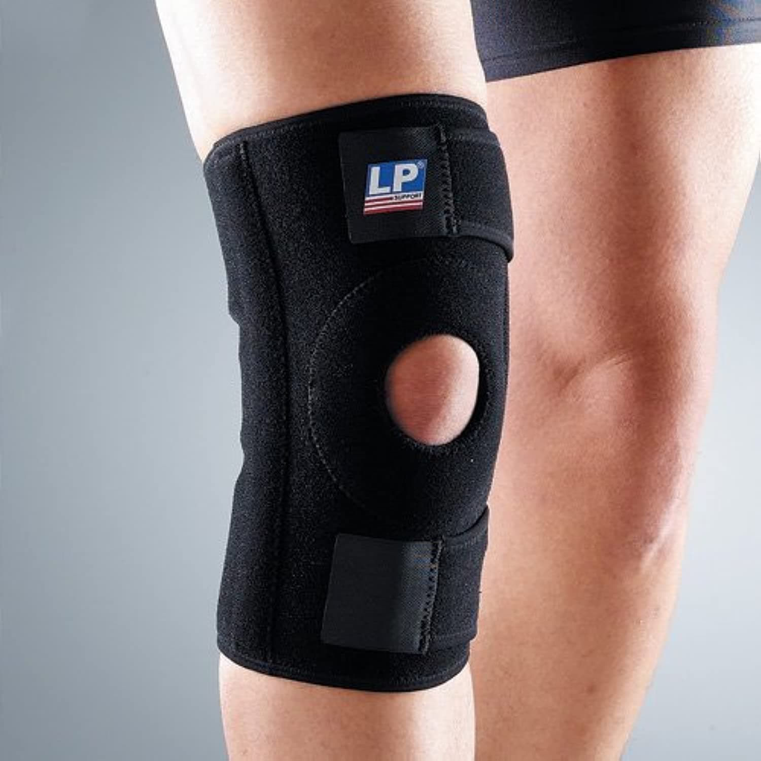 733 Knee Support with Stays - Black