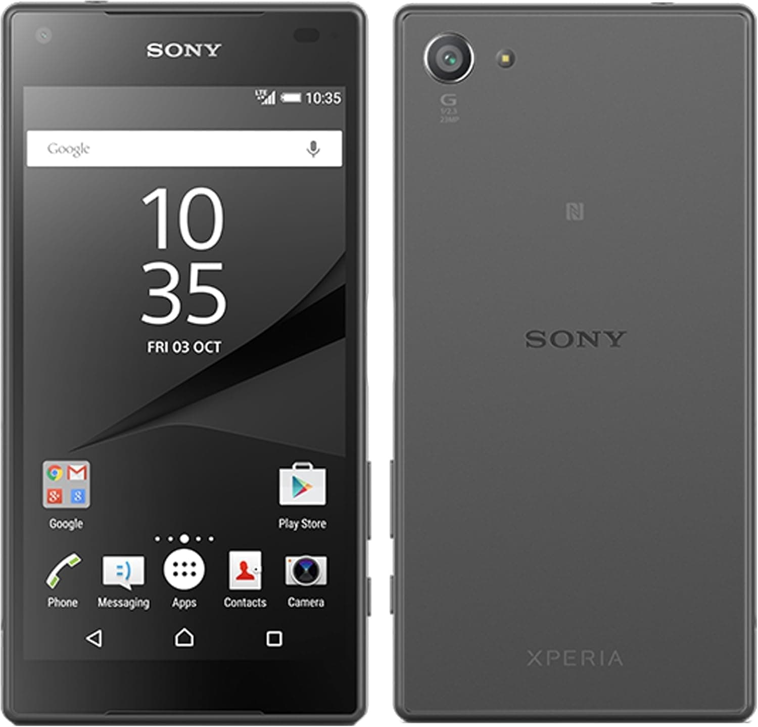 Sony Xperia Z5 Compact SINGLE SIM 32GB ROM + 2GB RAM (GSM Only|No CDMA) Factory Unlocked 4G/LTE Smartphone (Black) - International Version