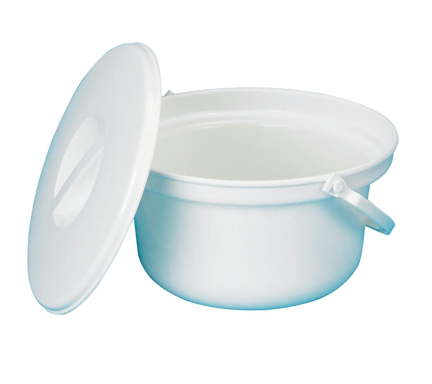 Performance Health Round Commode Bucket with Lid for Elderly, Handicapped and Disabled, Pan Capacity : Two Litres