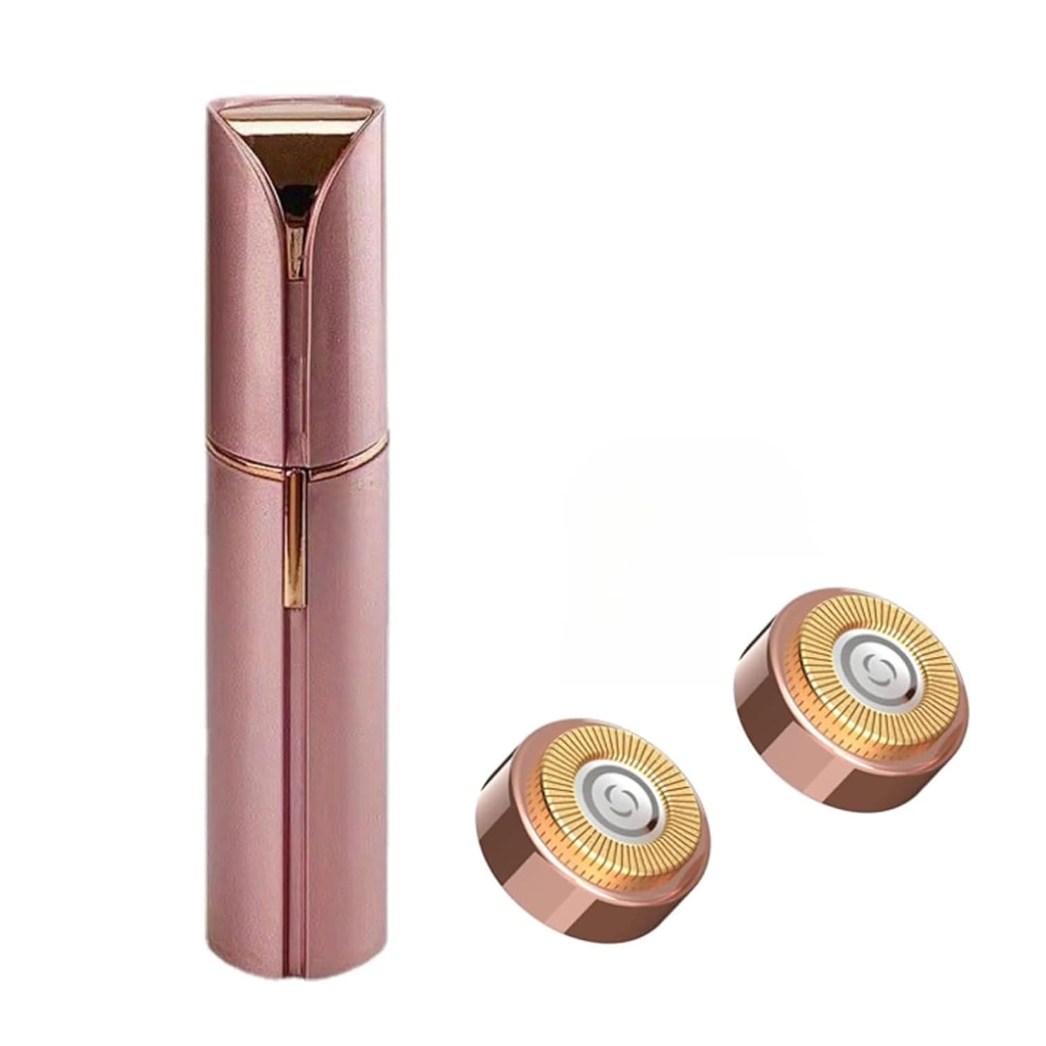 Mizznee Rechargeable Facial Hair Trimmer for Women USB Portable Hair Removal Device for Lip, Chin & Cheek, جهاز ازالة شعر الوجه, Travel Friendly جهاز ازالة الشعر, Precision Trimmer (Rose Gold)