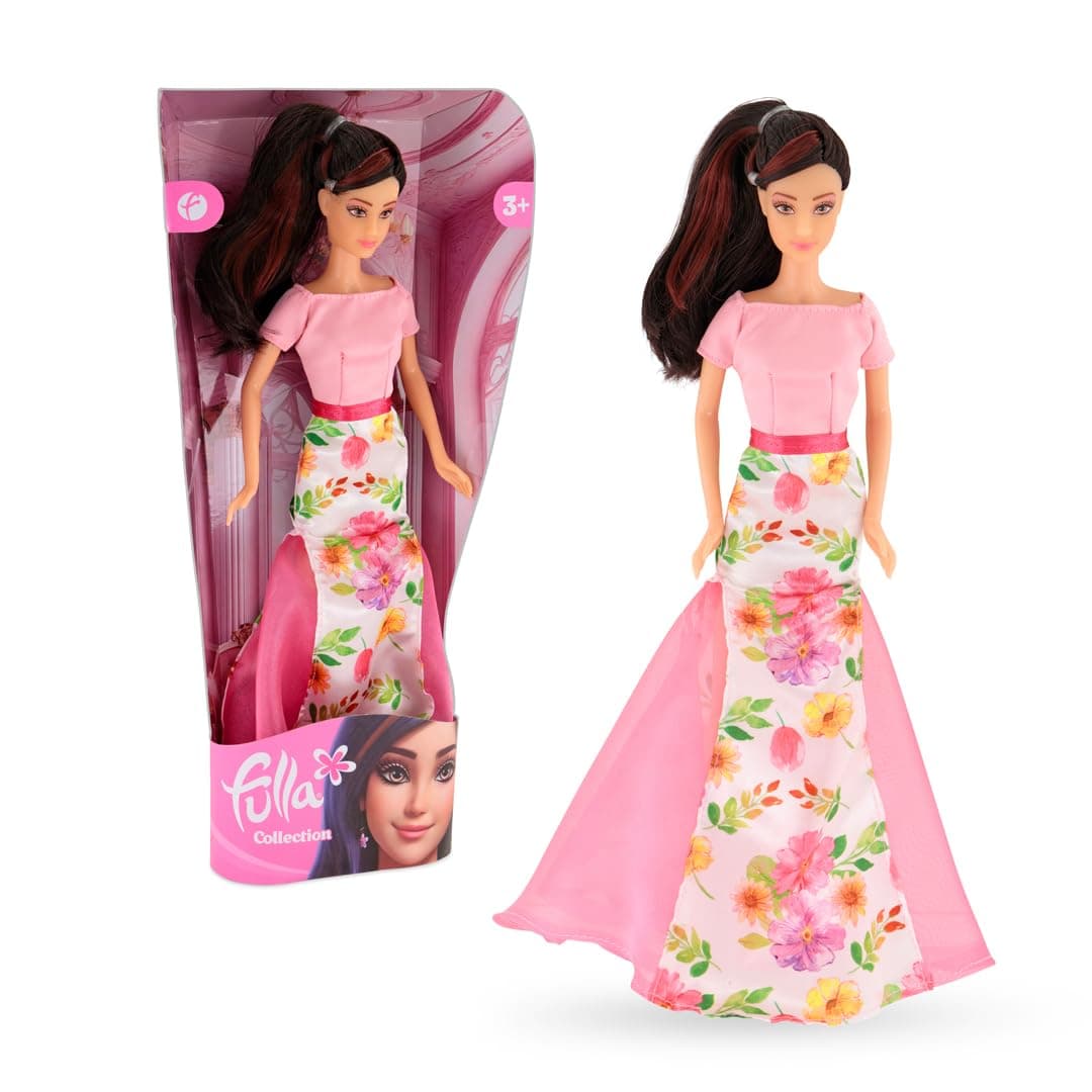 Fulla Fashion Collection Doll with Trendy Outfit Stylish Hair and Accessories, Giftable Fashion Doll for Girls- Great for Pretend Dress-Up Play or Collectors