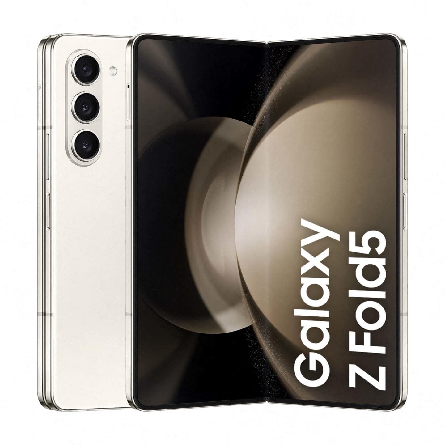 Samsung Galaxy Z Fold5 SM-F946B Standard EDITION Dual-SIM 1TB ROM + 12GB RAM (Only GSM | No CDMA) Factory Unlocked 5G Smartphone (Cream) - International Version
