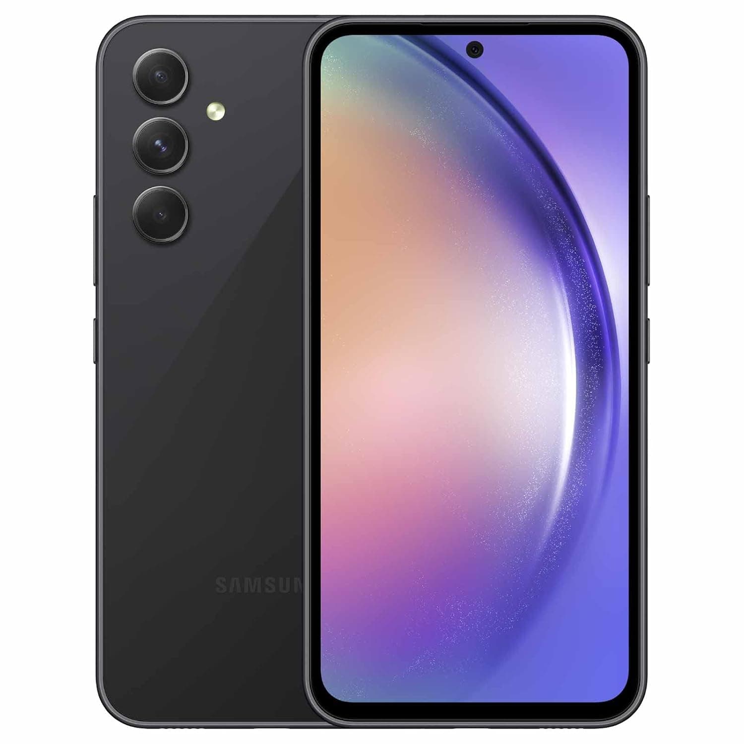 Samsung Galaxy A54 SM-A5460 Dual-SIM STANDARD EDITION 128GB ROM + 6GB RAM (Only GSM | No CDMA) Factory Unlocked 5G Smartphone (Awesome Black) - International Version | 6.4" Fluid Display
