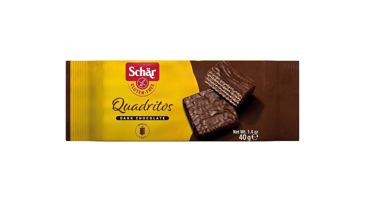 Dr. Schar Quadritos Dark Chocolate Bars 40 g