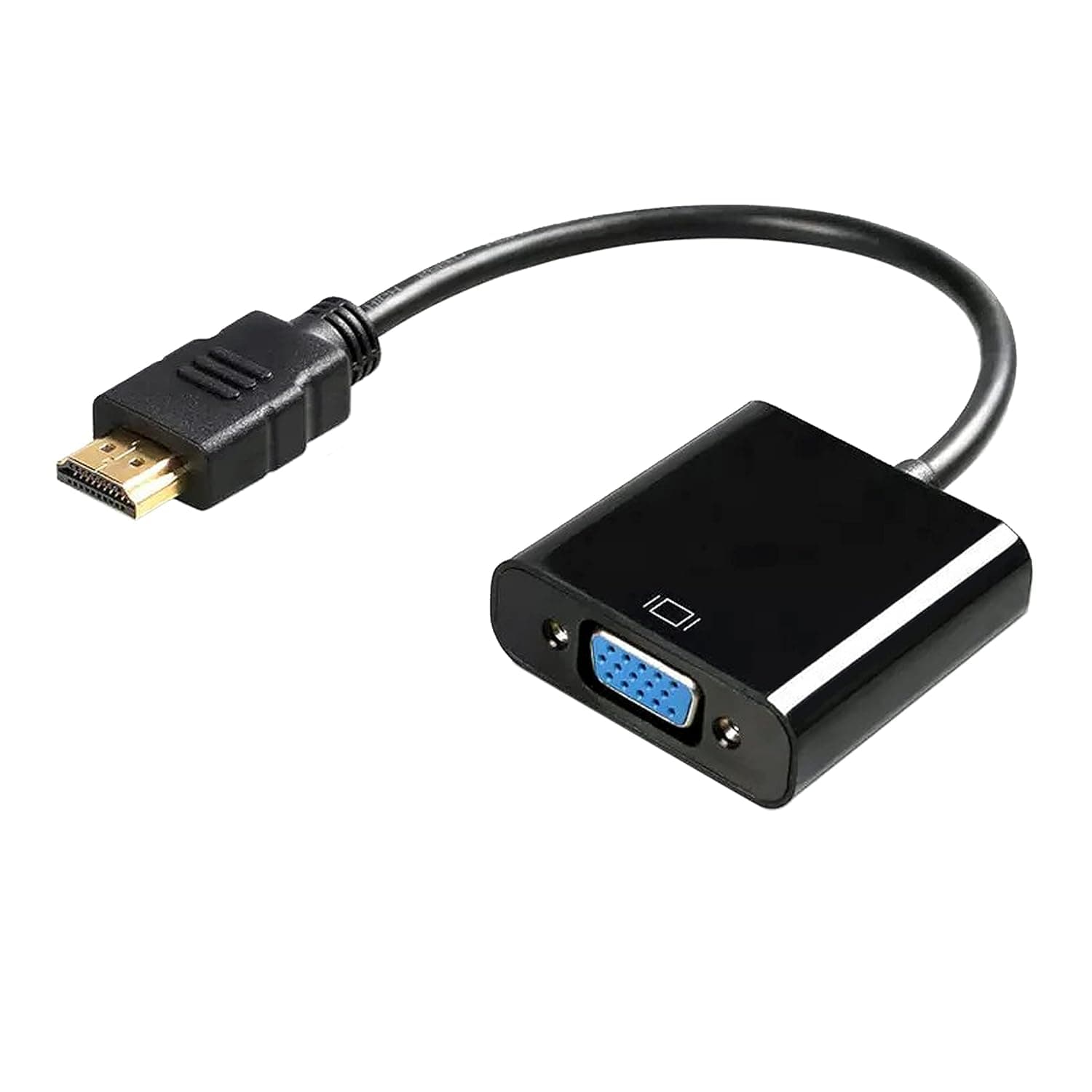 بايبستيشن محول HDMI الى VGA - اتصال عالي الدقة بدقة 4K و1080p - يتصل بالتلفزيونات واللابتوب والكمبيوتر والشاشات واجهزة العرض وغيرها - متوافق عالميًا