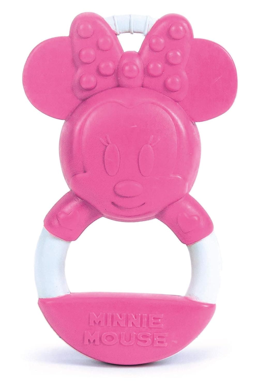 Clementoni 17342 -Disney Minnie New-Born Toys-Baby teether Suitable for 0 Months and Older-Machine Washable and Paint Free, Multi-Colour, one Size