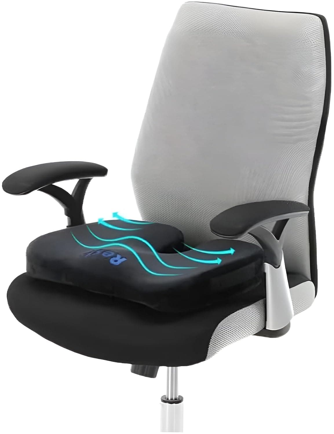 Lumbar Support Seat Cushion - Ergonomic Memory Foam Back Cushion for Pain Relief, Posture Correction and Comfort - Medical Chair Cushion for Office Chairs, Car Seats, Home Use