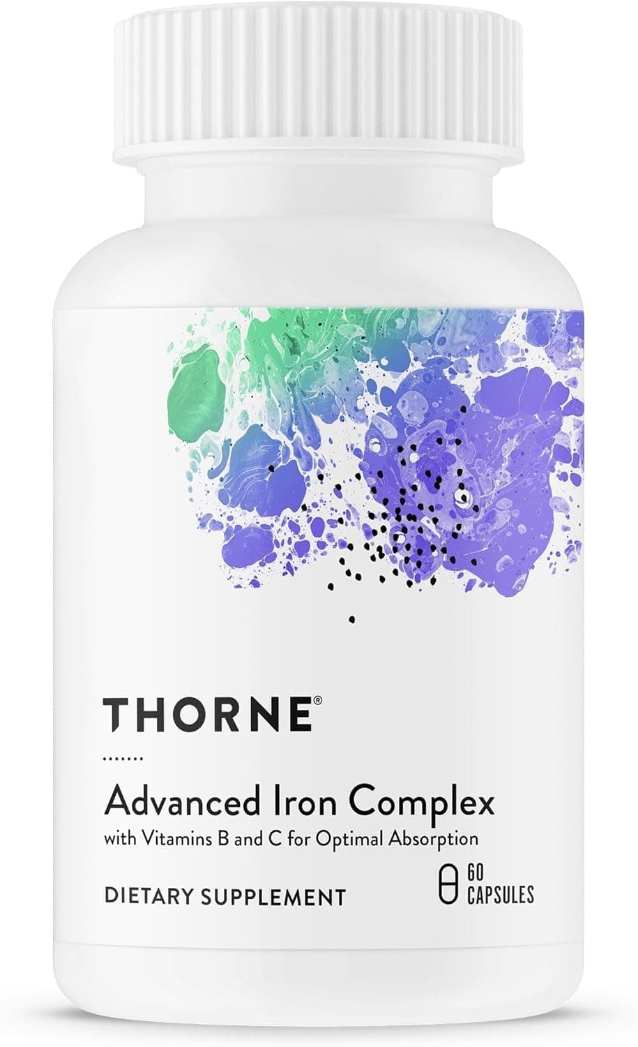 Thorne Research - Ferrasorb - Complete Blood-Building Formula with Iron, Folate, and B Vitamins - 60 Capsules