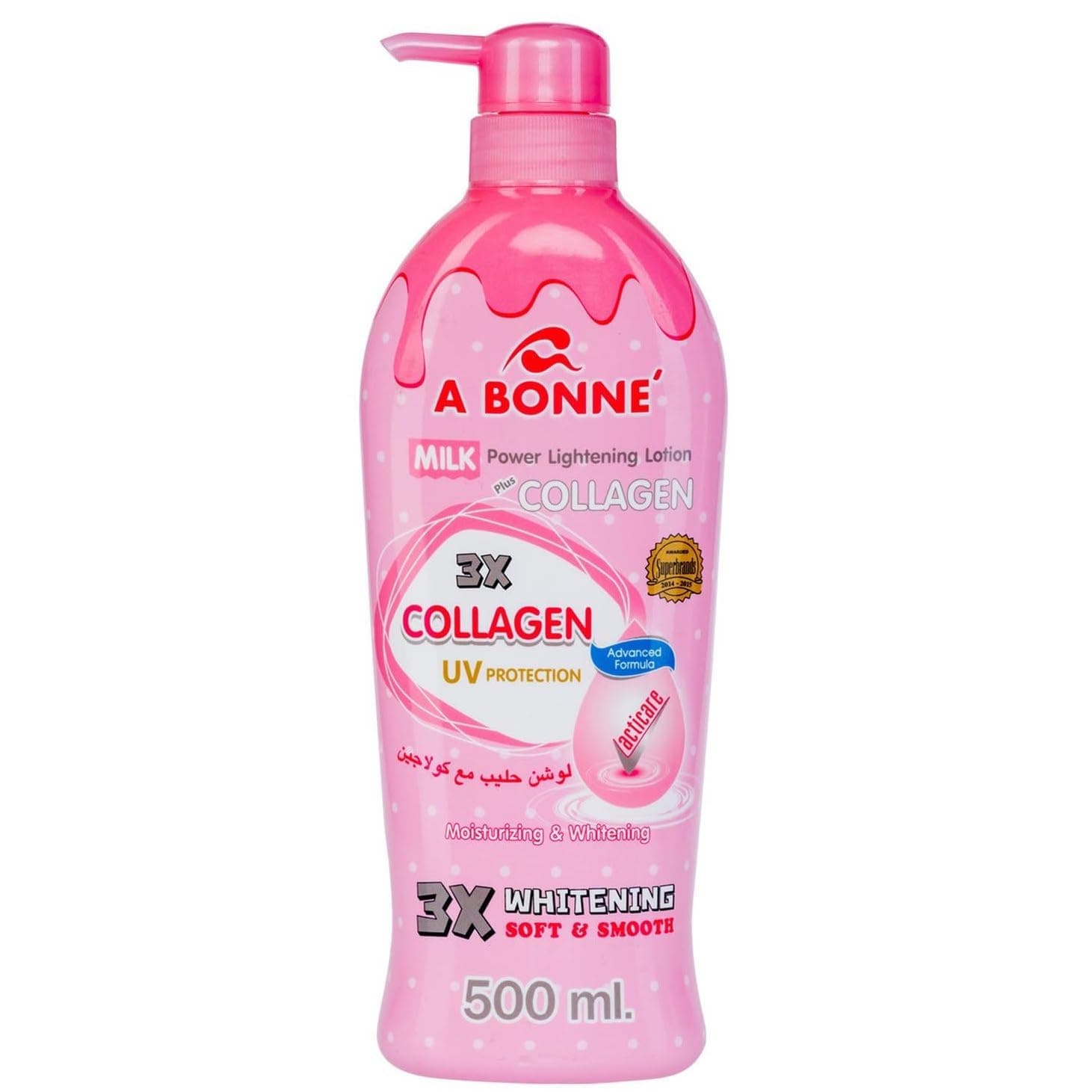 A Bonne Miracle Milk Power Lightenning Collagen Lotion 500ml Smooth Soft Skin