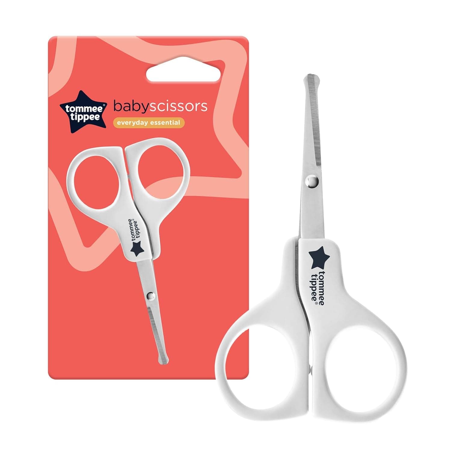 Tommee Tippee Essentials Baby Nail Scissors, Pack of 1- White