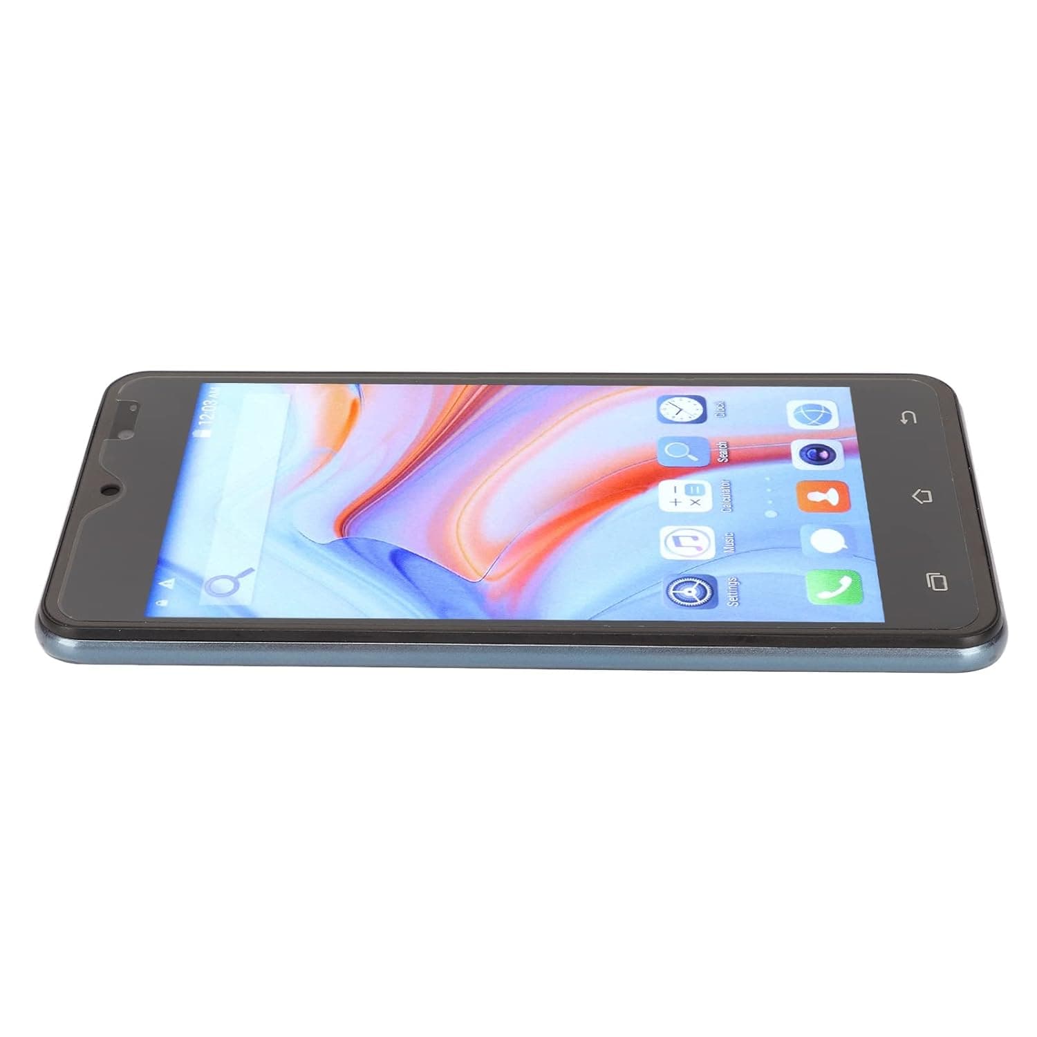 Smartphone, 5in Smartphone Blue Gray 4800mAh Battery RAM 2GB ROM 16GB 100 to Dual SIM for Home