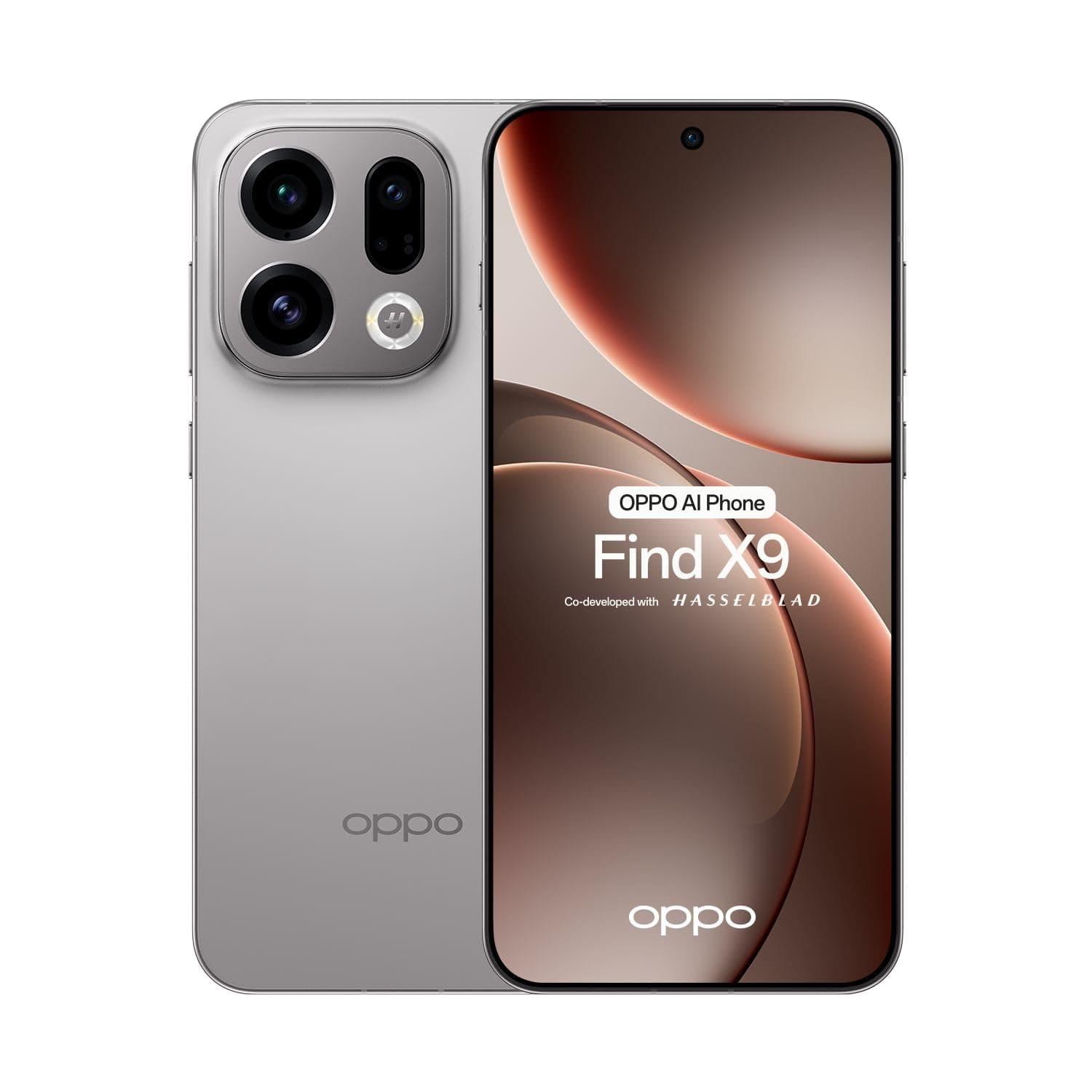 اوبو هاتف ذكي فايند X9 5G 2025 (CPH2797) ثنائي شرائح الاتصال 512GB + 12GB RAM اندرويد 16 مفتوح من المصنع (رمادي تيتانيوم)
