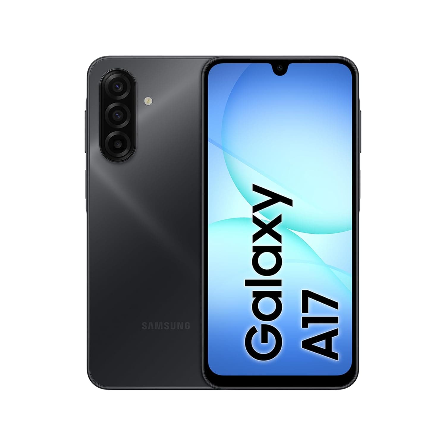 سامسونج هاتف ذكي جالكسي ايه 17 ال تي اي بنظام اندرويد، ذاكرة تخزين 128GB، ذاكرة RAM 6GB، اسود، 6x تحديثات نظام التشغيل، شاشة كبيرة، كاميرا 50MP OIS (اصدار بي ايه اي)