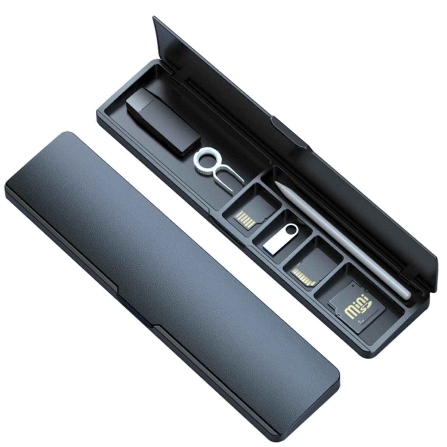 Keyboard Wrist Rest Pad, with Desktop Compartment Organizer, Keyboard Palm Rest, PU leather, Ergonomic Soft Sponge for Easy Typing, Suitable for Computer Keyboard, Laptop,Office, Home Keyboard Storage