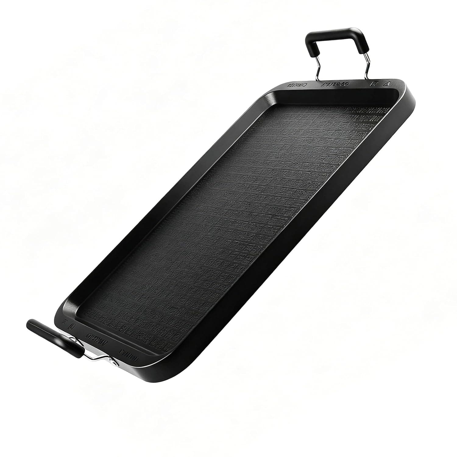 Non-Stick Aluminum Stove Top Flat Griddle,Warp-Resistant Double Burner Griddle for Glass and Gas Stove,Ideal for Breakfast and Indoor or Outdoor BBQ,17" x 10.5" | Warp-Resistant Griddle Pan for Glass and Gas Stove, Great for Breakfast and Camping Indoor or Outdoor Size 17" x 10.5"