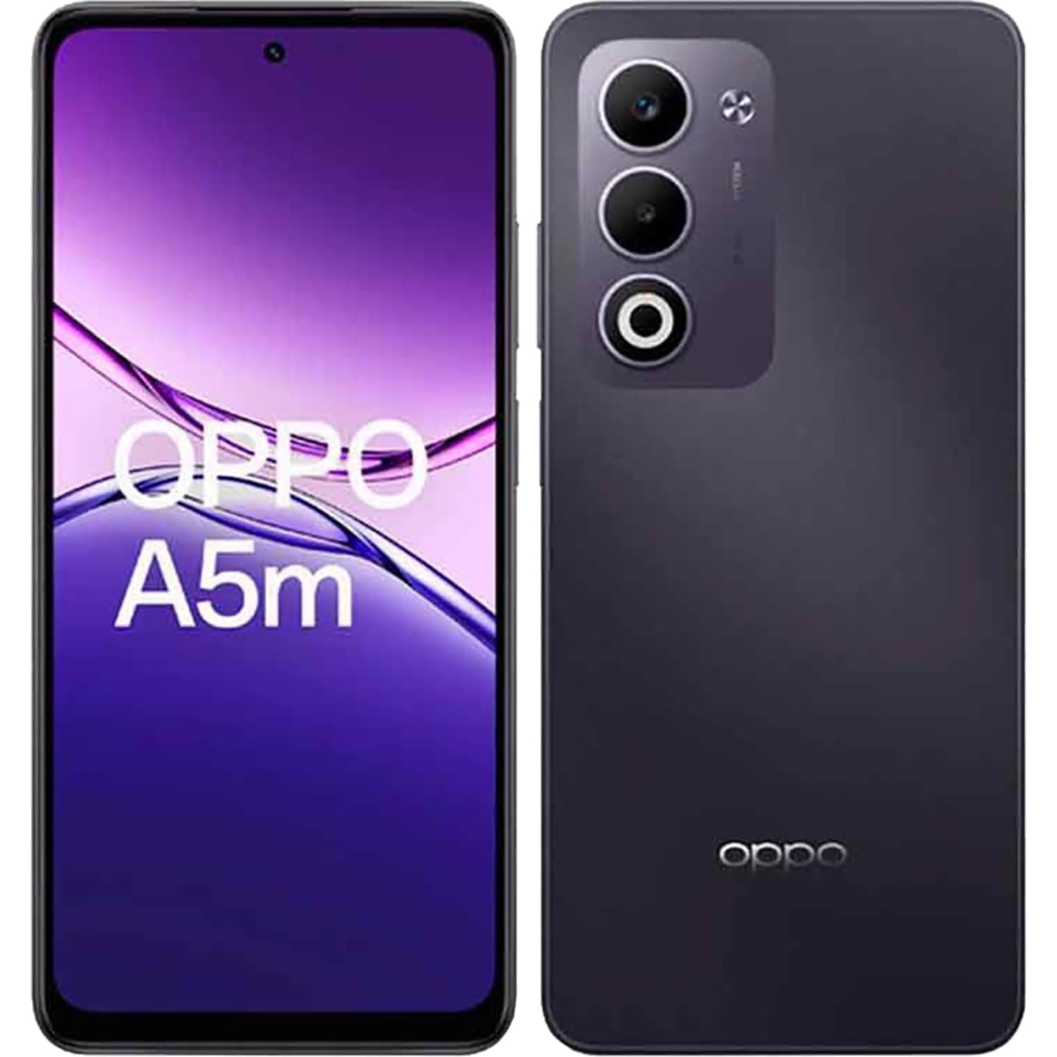 Oppo A5m Dual-SIM 256GB ROM + 8GB RAM (GSM Only | No CDMA) Factory Unlocked 4G/LTE Smartphone (Midnight Purple) - International Version