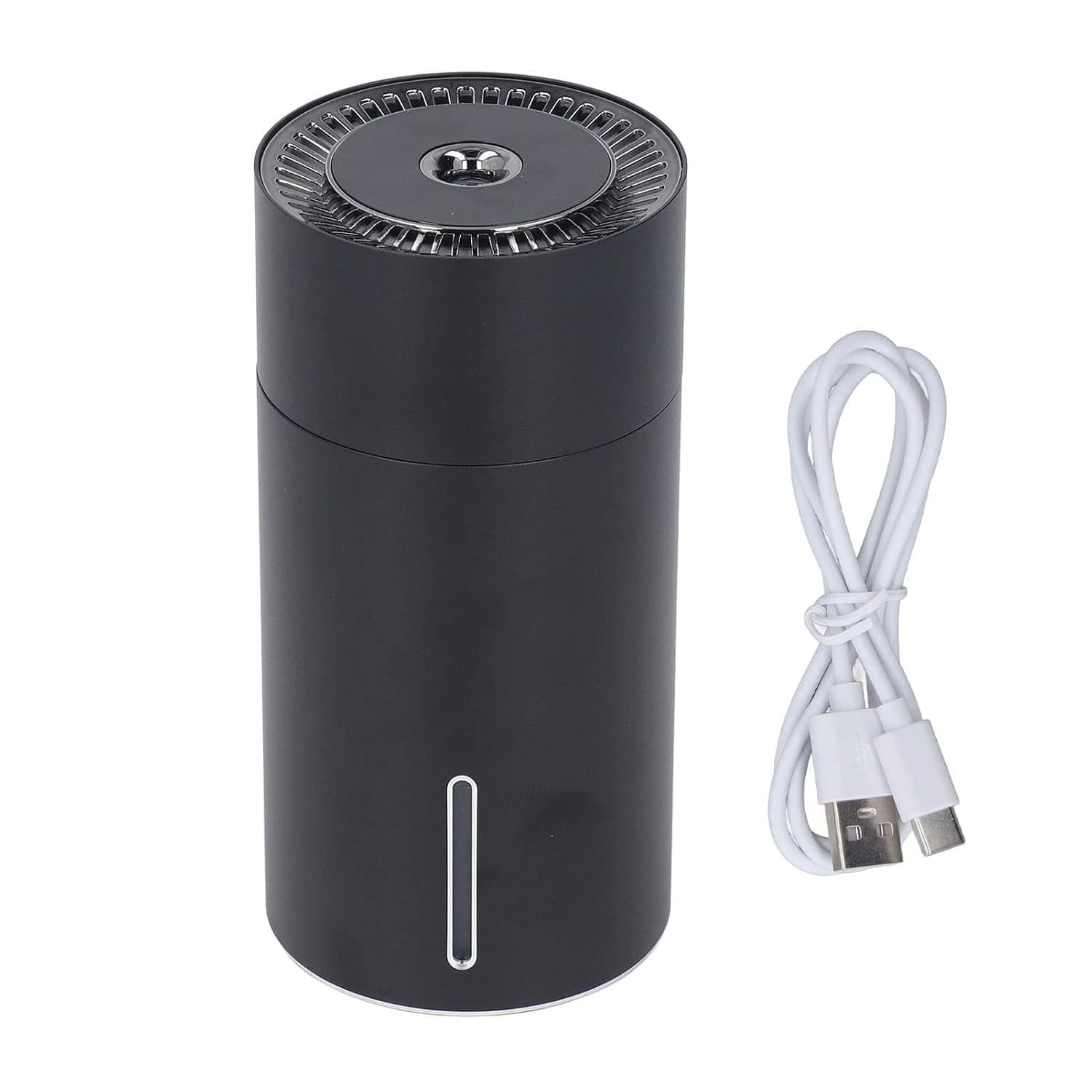 EMUKOEP Air Humidifier with Auto Fragrance USB 3 Teeth Adjustable Automatic Induction Portable Aromatherapy Humidifier Colorful light (Black)