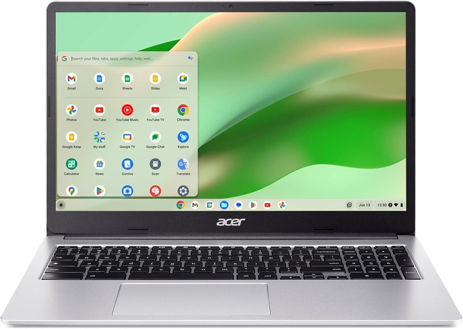 acer Chromebook 315 CB315-4H-C0BR 15.6" Full HD Laptop, Intel Celeron N4500 1.1GHz, 4GB RAM, 64GB eMMC, ChromeOS, Silver