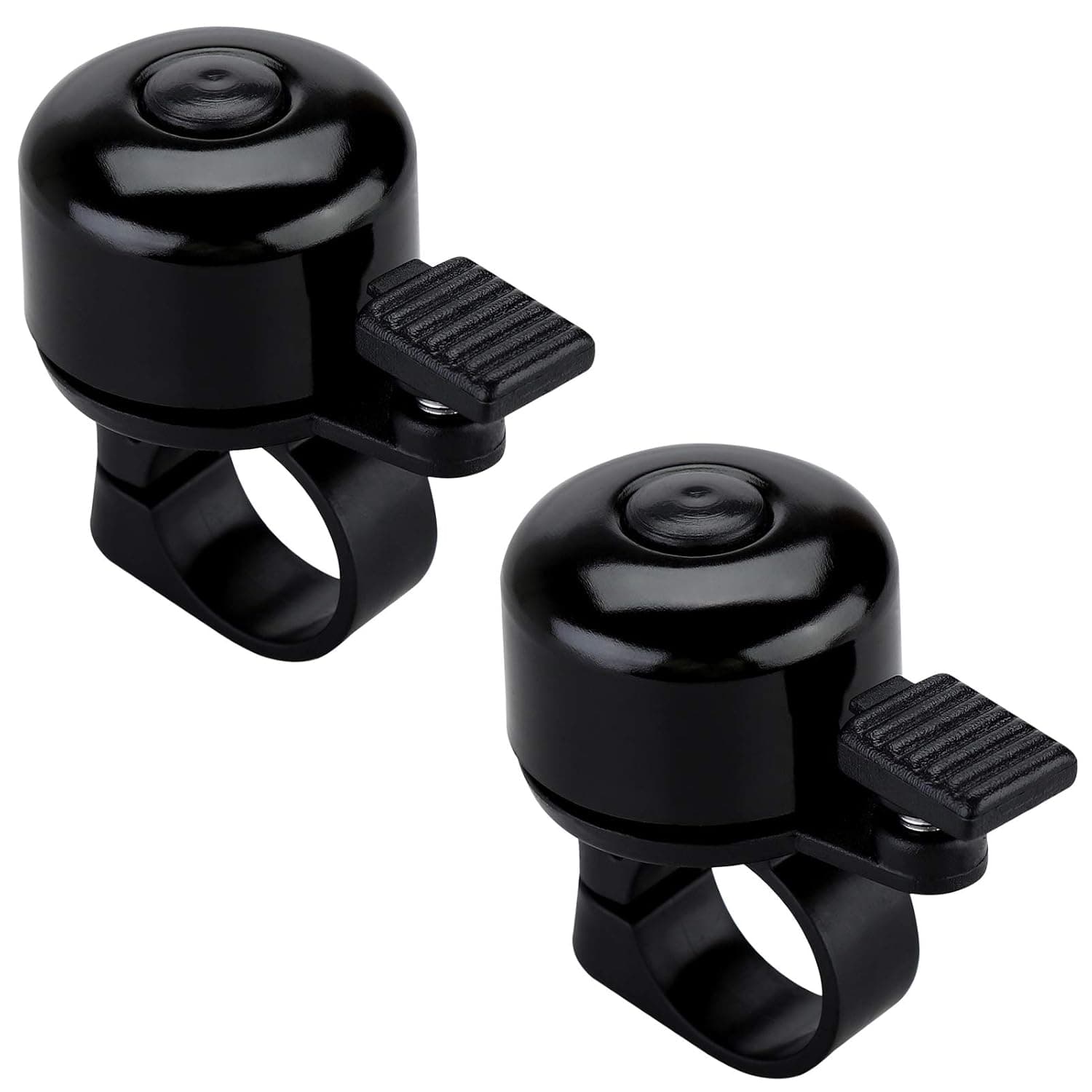 Bike Bell Bicycle Bell with Loud Crisp Clear Sound, Road and Mountain Bike Bell Adults Kids-2 pack