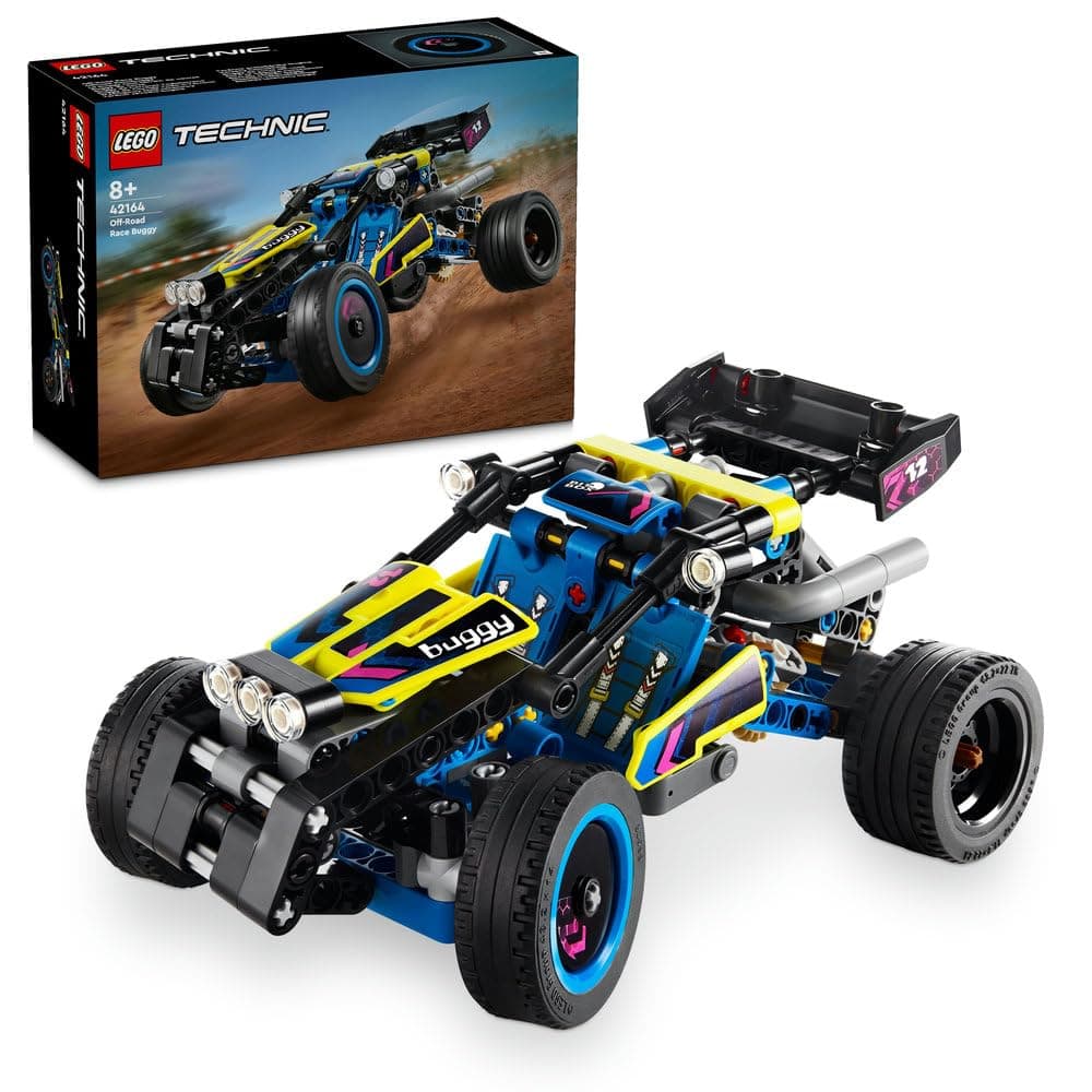 LEGO Technic Off-Road Race Buggy 42164 | Rally Car Toy, Realistic Features, Building Kit for Kids, Gift for 8+ Year Old Boys & Girls, 219 Pieces