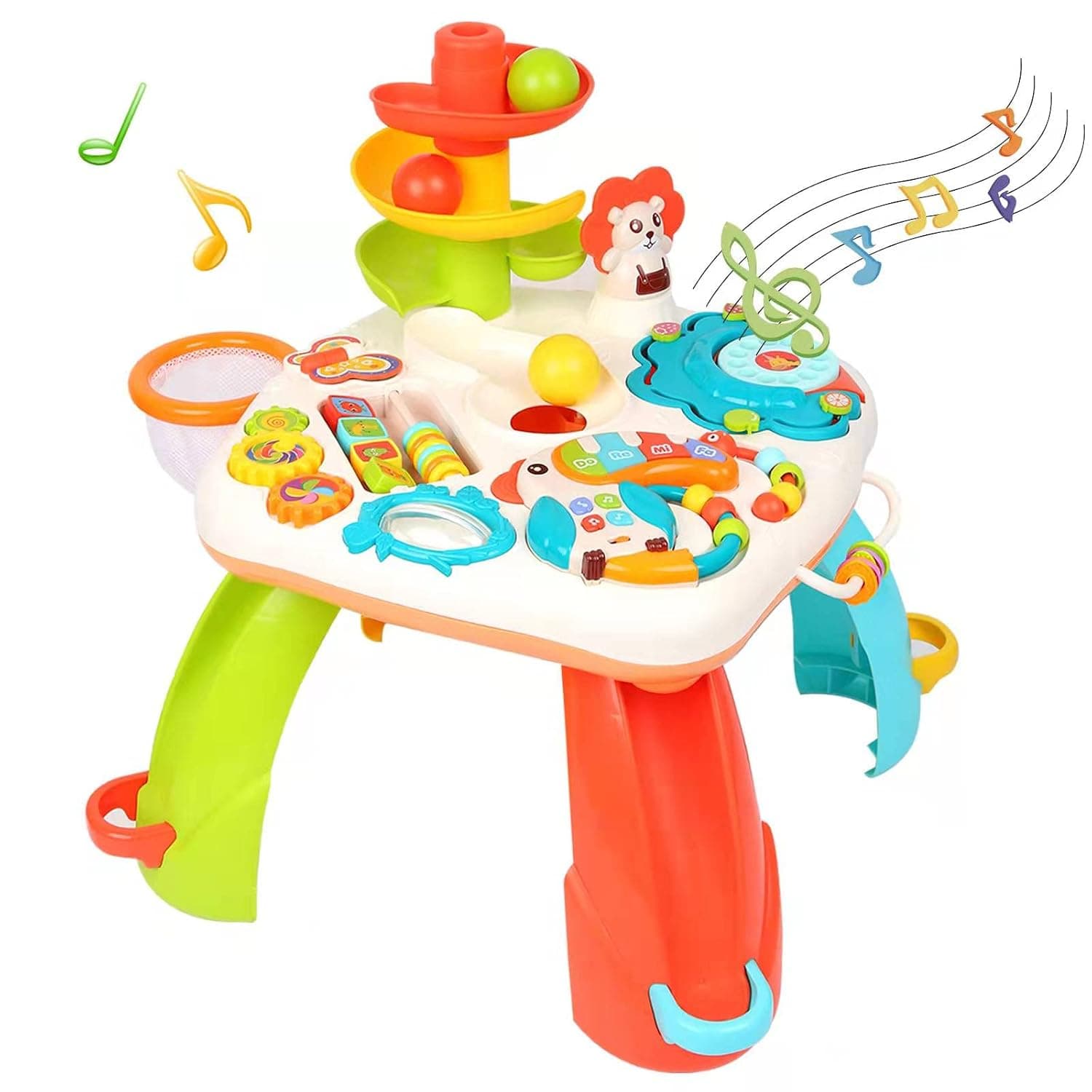 GLÜCK Baby Activity Center - Multifunctional Musical Learning Table for 18M+ Boys and Girls, Toddlers - Educational Play Toys, Infant Birthday Gifts