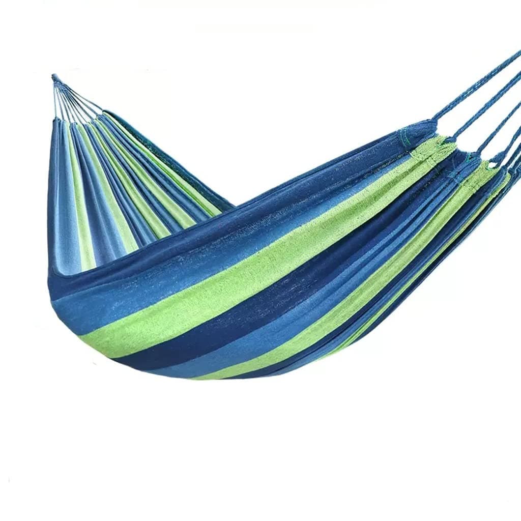 Outdoor Hammock Anti-rollover Travel Camping Portable Hammock Hanging Chair Outdoor Portable Camping Travel Equipment (Color : Green, Size : 200 * 100cm)