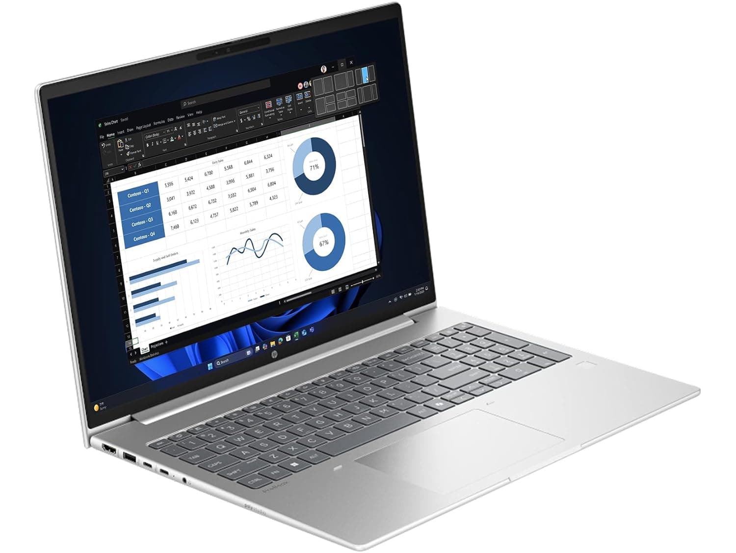 HP ProBook 460 G11 16" WUXGA Notebook Intel Core Ultra 7 155U 16GB RAM 512GB SSD Pike Silver Aluminum - 7 Dodeca-core - 1920 x 1200 Display - in-Plane Switching (IPS)