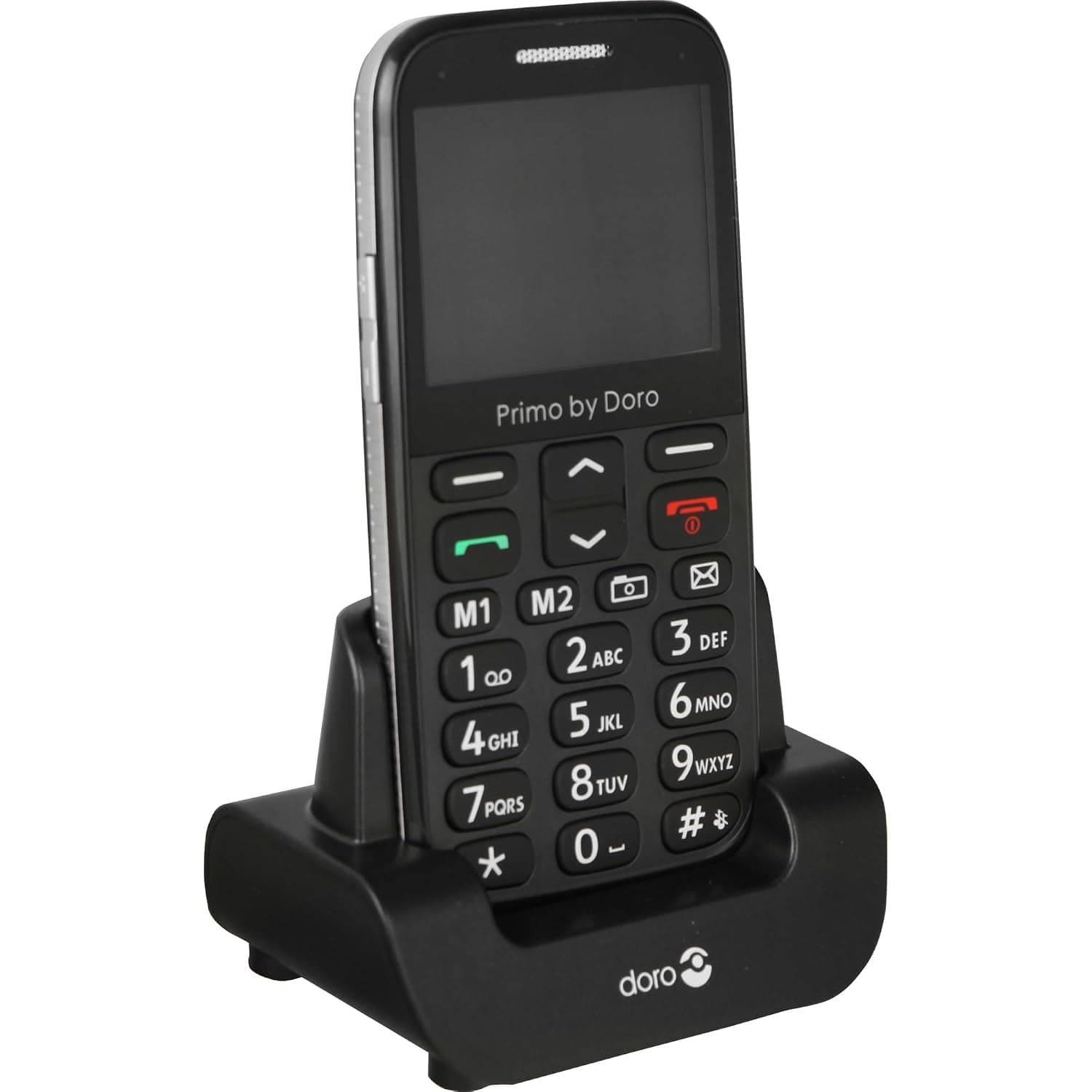 Doro Primo 366 Single-SIM (GSM Only | No CDMA) Factory Unlocked 2G Cellphone (BLACK) - International Version