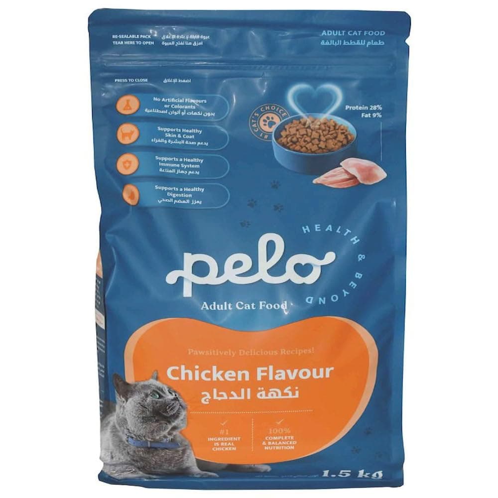 Pelo Adult Cat Food Chicken, 1.5 kg