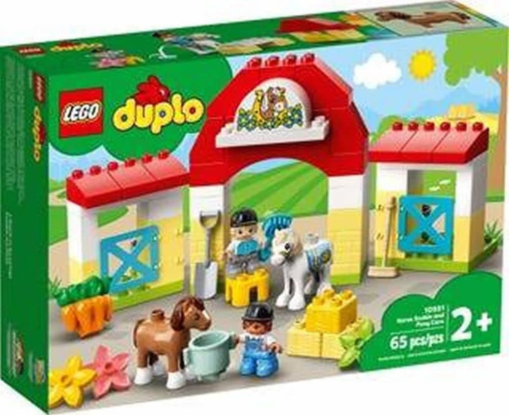 LEGO® DUPLO® Town Horse Stable and Pony Care 10951 Building Toy (65 Pieces)
