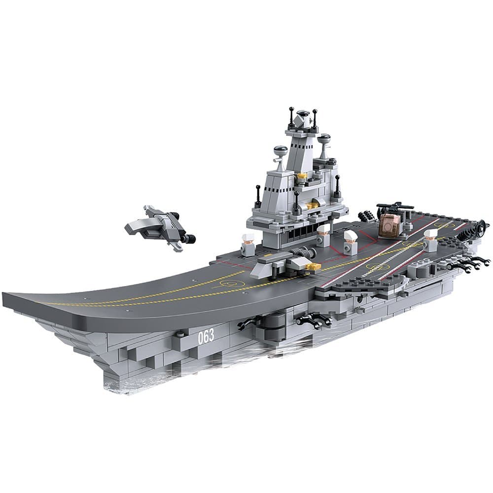 Sluban Army Series - Aircraft Carrier 9 Into 1 Building Block with Mini Figures - For Age 6+ Years Old