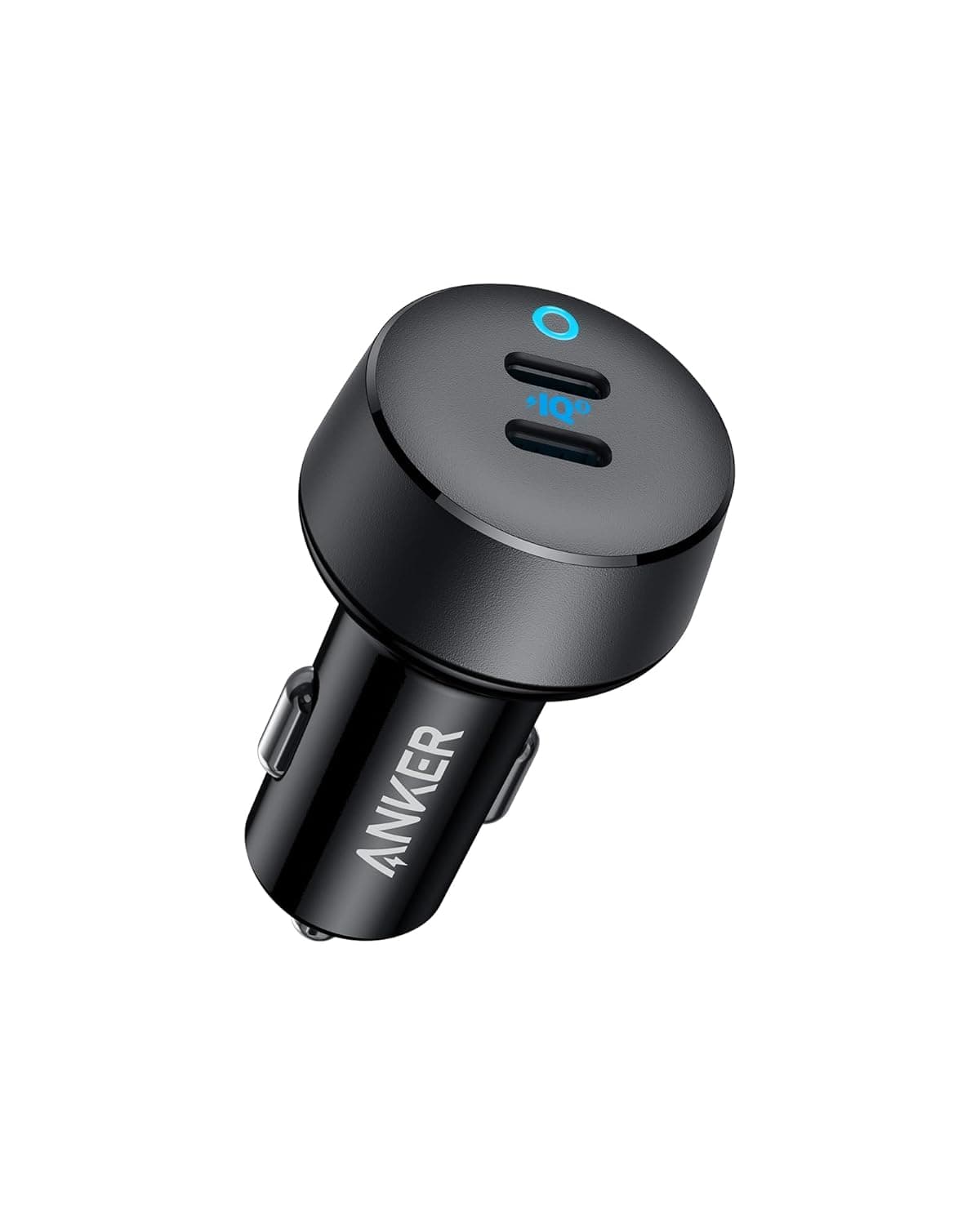 شاحن من أنكر بمنفذ USB متوافق مع آيفون 16 و15 و14 و13 و12 بمنفذين بقوة 40.0 واط مع شحن سريع وتصميم مدمج