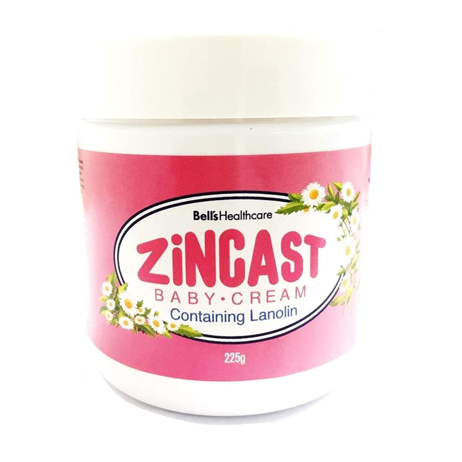 Bell's Zincast Baby Cream, Protective Zinc Oxide Baby Care Cream for Delicate Skin, 225g
