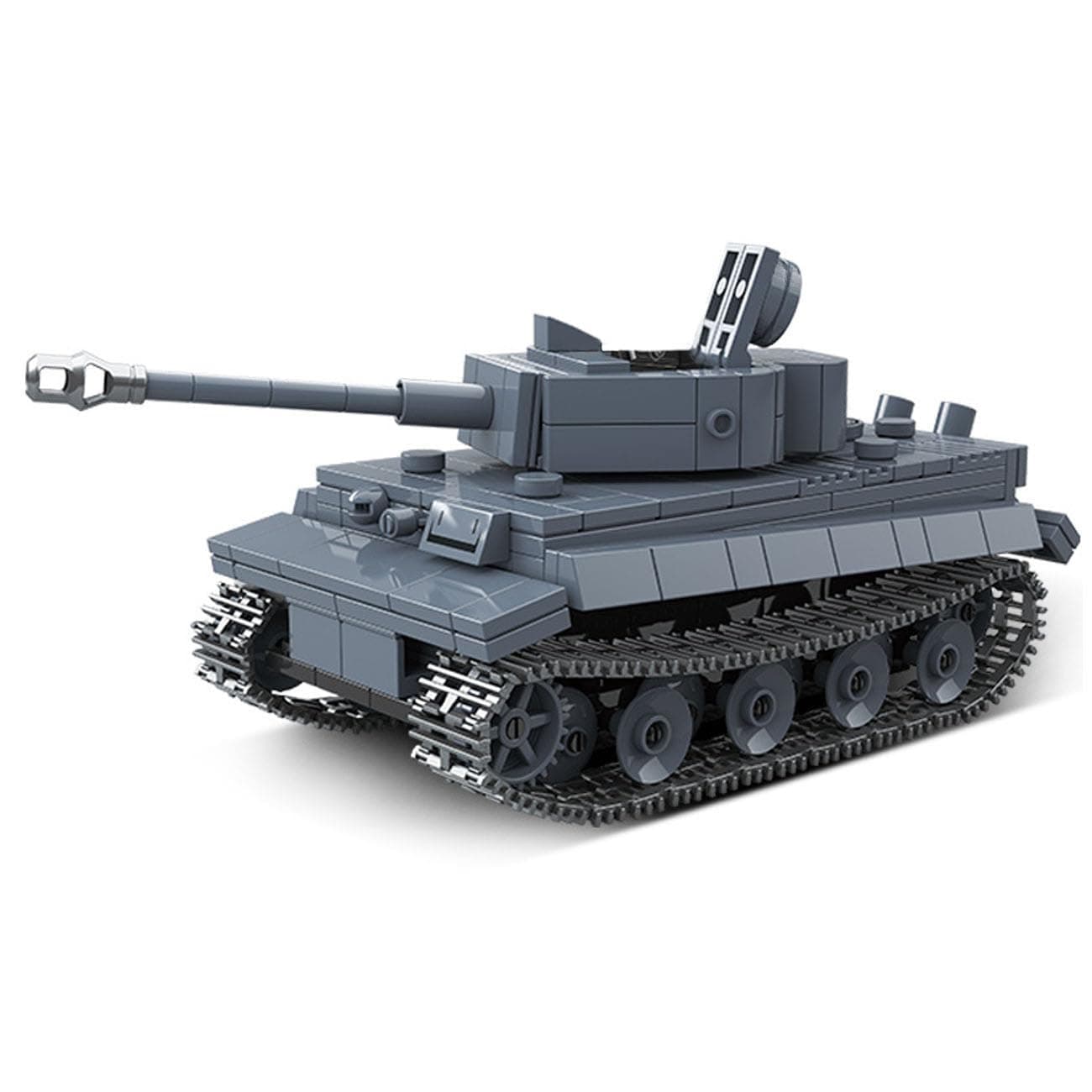 Technik Tank Building Blocks, 503 Pieces Tiger I Tank Military German Tank Construction Toy, WW2 Army Clamping Blocks Tank Model Kit, Gift for Children and Adults Technical
