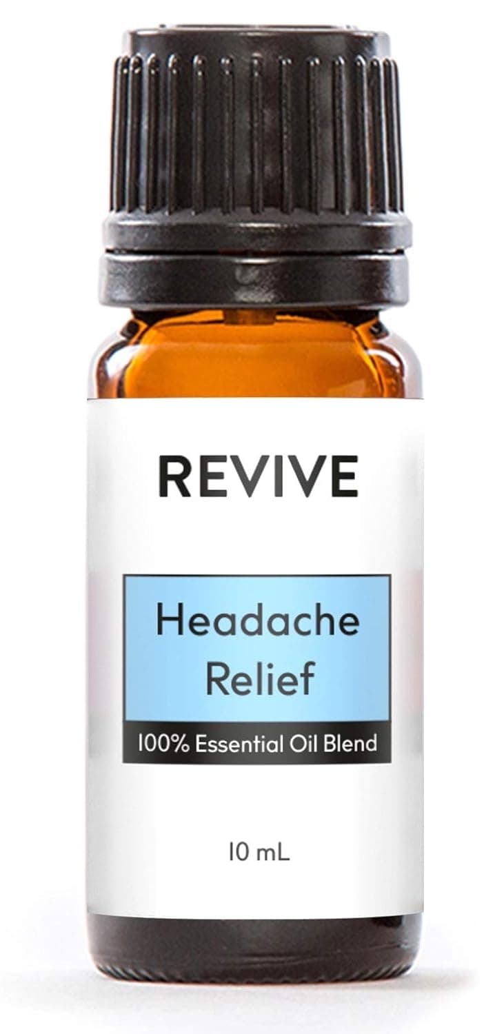 Headache Relief Essential Oil Blend by Revive Essential Oils - 100% Pure Therapeutic Grade, for Diffuser, Humidifier, Massage, Aromatherapy, Skin & Hair Care