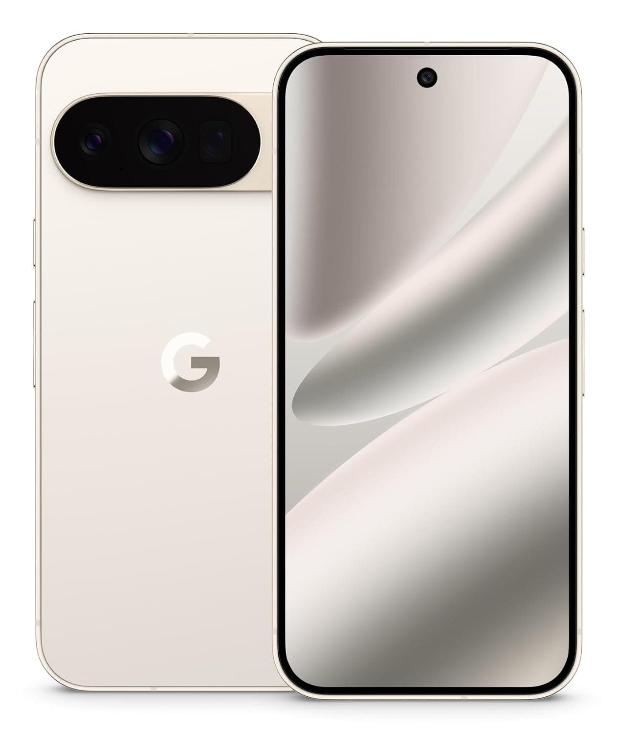 Google Pixel ​10 Pro 5G (202​5) GEHN3​ 512GB + 16GB RAM, Dual-SIM (nano-SIM, eSIM), ​Android 1​6 Factory Unlocked ​ Smartphone (Porcelain)