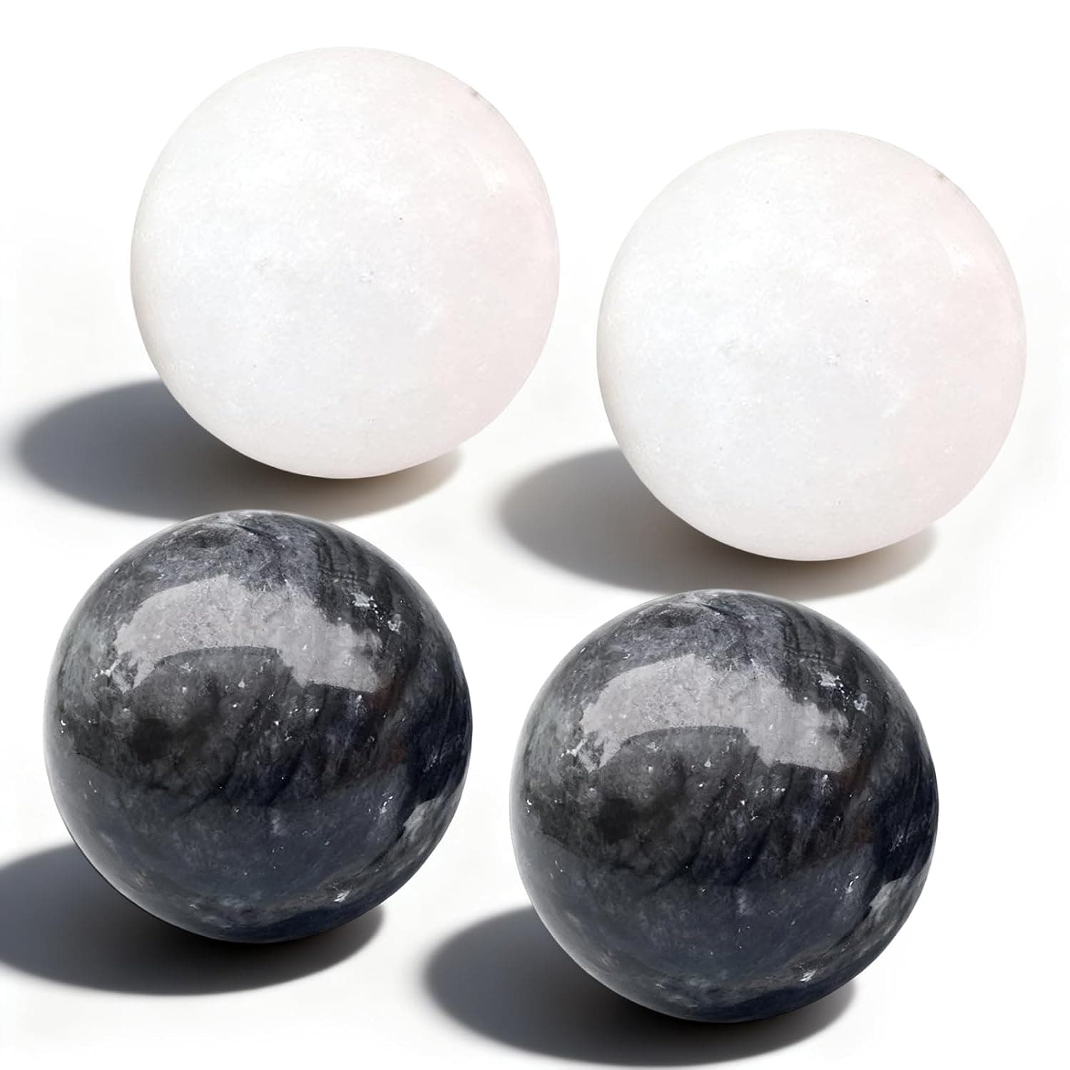 Pack of 4 Qi Gong Balls, Qigong Sound Ball, Jade Baoding Massage Balls, Qigong Ball, Hand Massage Balls for Relaxation, Hand Massage, Stress Relief