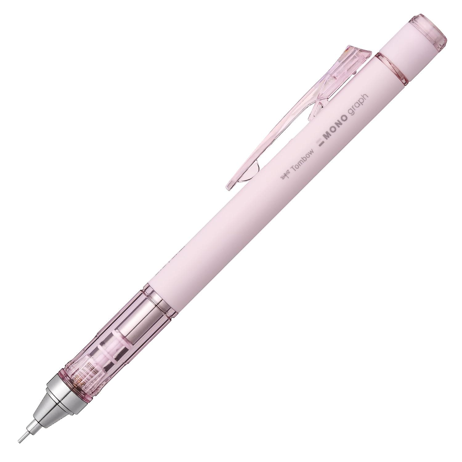 Tombow Mechanical pencil MONO graph 05 matt pink, 0.5 mm line width, HB, integrated refillable eraser [SH-MG82]