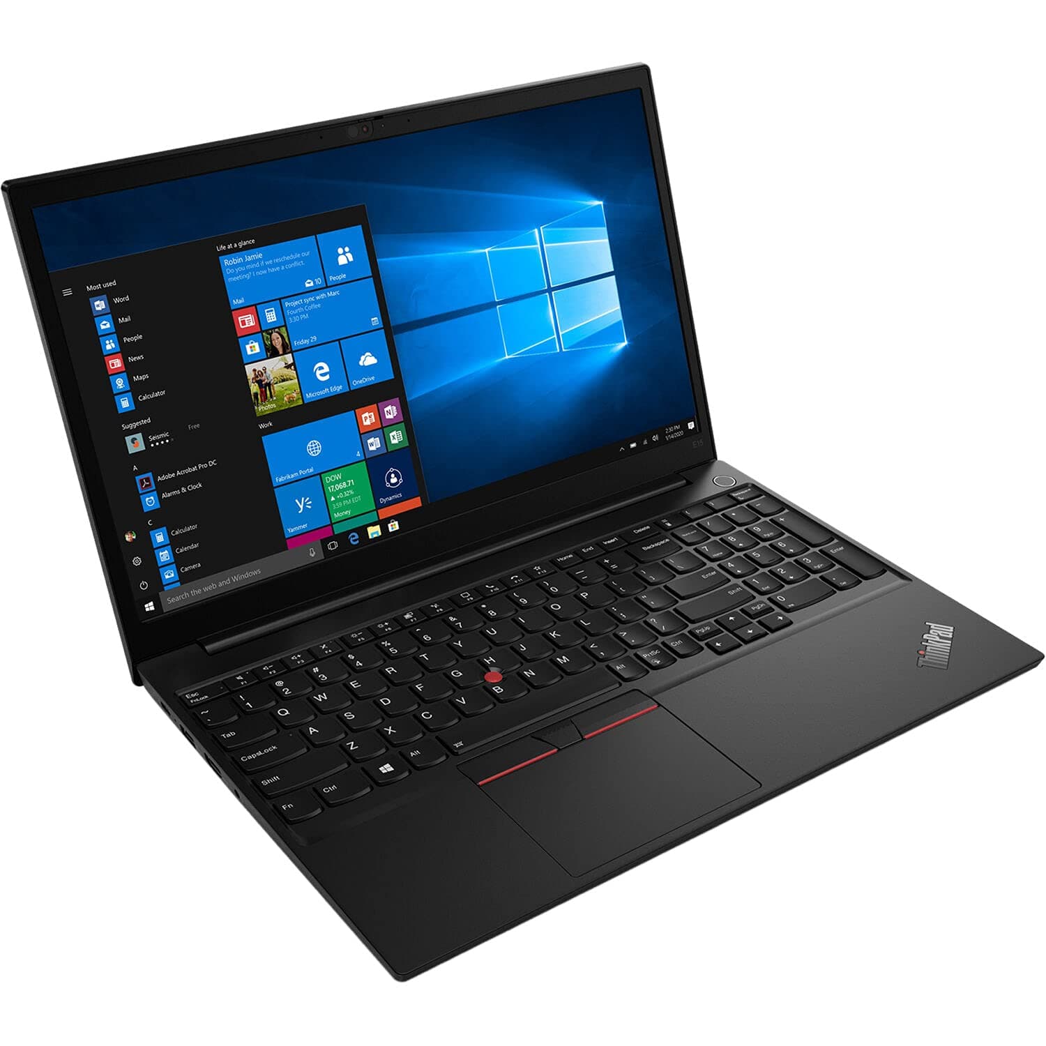 Lenovo ThinkPad E15 Gen2 Intel Core i5 1135G7, 8GB RAM DDR4, 256GB SSD, NVIDIA 2GB Graphic Card, 15.6" FHD Display, DOS, Black (Renewed)