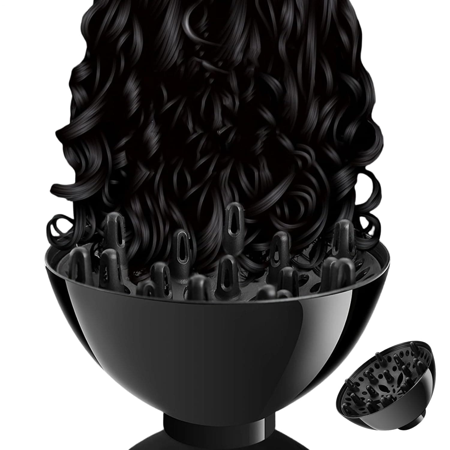 Hair Dryer Attachments | Traditional Universal Professional Diffuser,Hair Dryer Comb Attachment,for Home Styling Dressing Blowout Curly Straight Thick Travel Pet