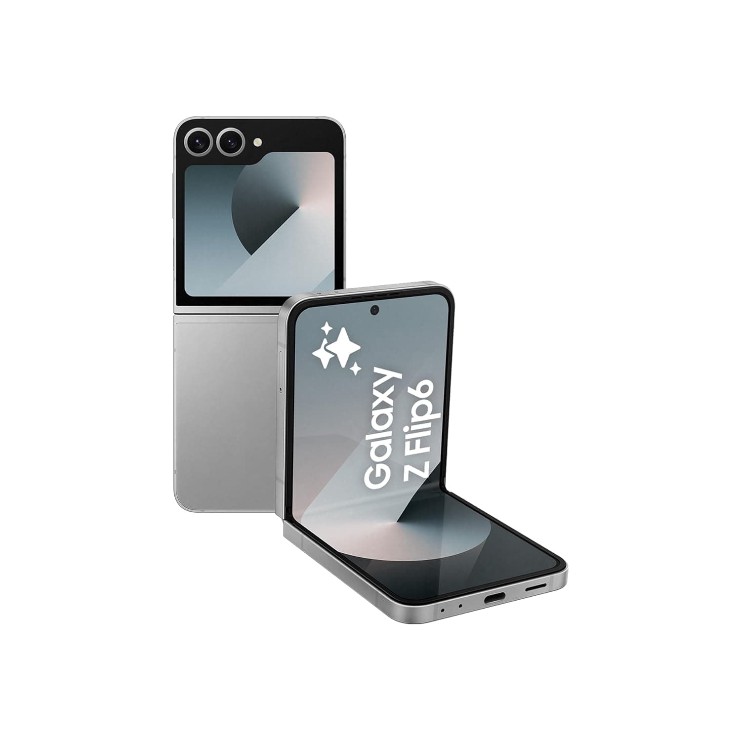 SAMSUNG Galaxy Z Flip6, 12GB RAM, 512GB Storage, Silver Shadow, 50MP Camera, No Manufacturer Warranty (International Version)