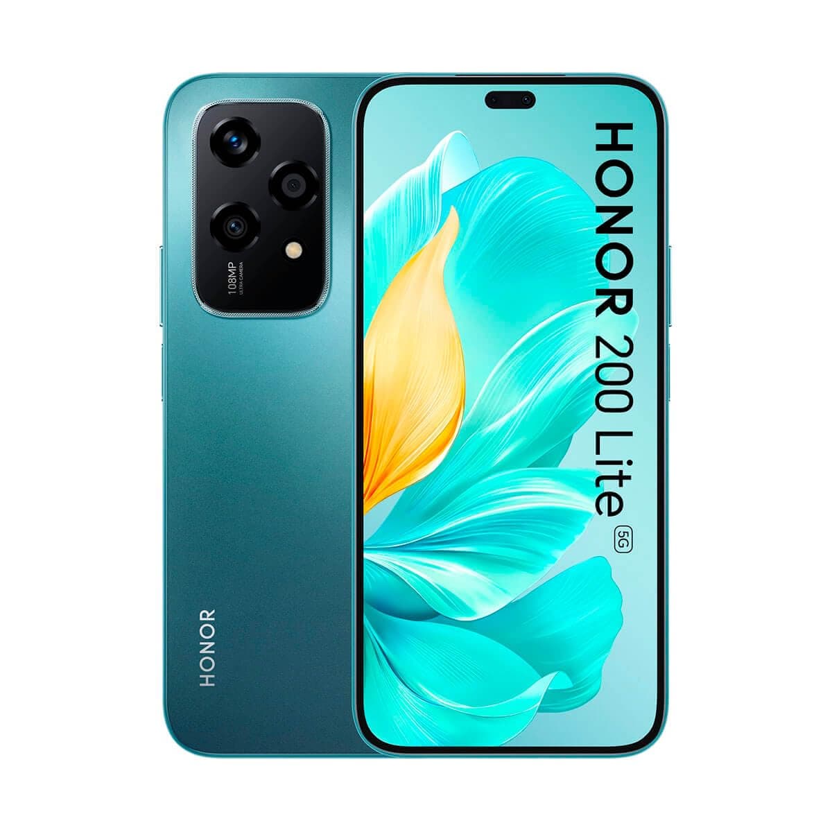 Honor 200 Lite DUAL SIM 256GB ROM + 8GB RAM (GSM Only | No CDMA) Factory Unlocked 5G Smartphone (Cyan Lake) - International Version