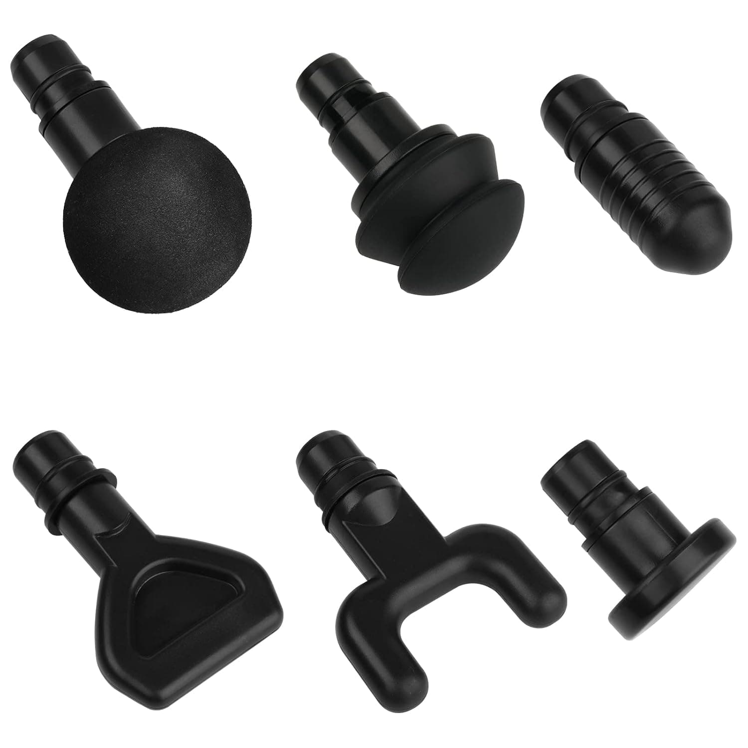 Cosmos 6 Pcs Massage Gun Heads Replaceable Attachment Adapter Deep Tissue Massager Gun Accessories, Assorted Functions for Runner Athletes Muscle Relaxation, Massage Head Connector Dia.18.6-18.8 mm