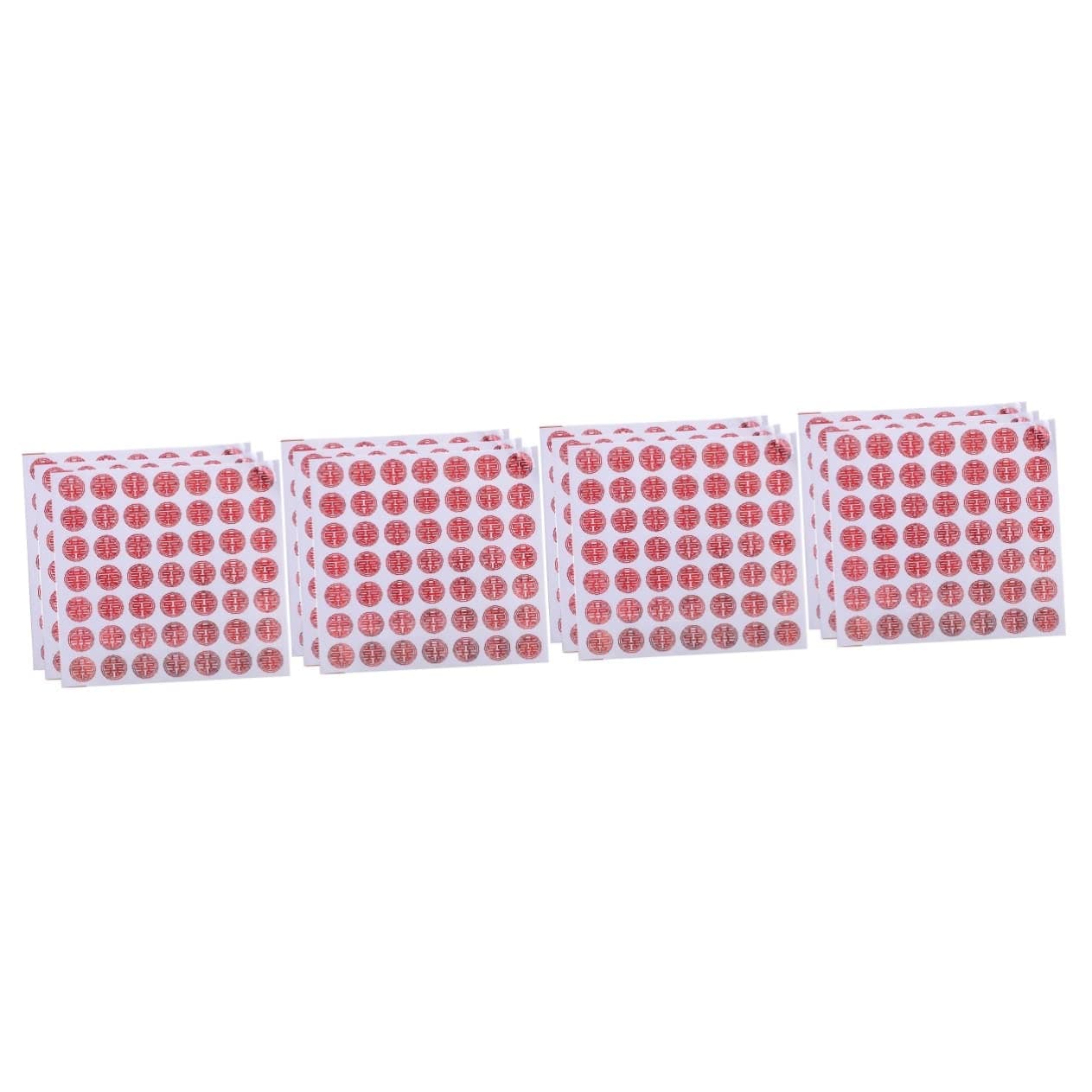 40 Sheets Happy Word Stickers Vintage Home Decor Gift Stickers Vintage Sticker Wrapping Sticker Wedding Gift Tag Stickers Red Xi Word Sticker Decorative Door Sticker Wedding Decors