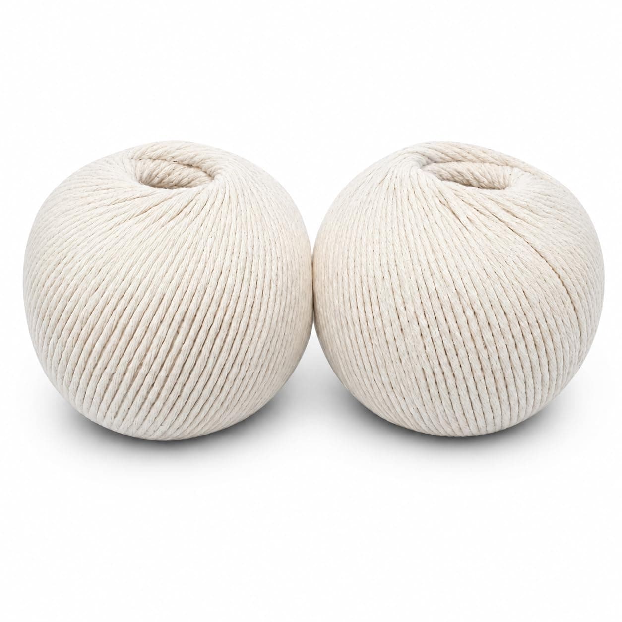 2 Pack White String Balls, 100m Each – Multipurpose Parcel Twine for Packaging, Crafts, Gardening, Gift Wrapping, Home, Office & School Use, 200m Total