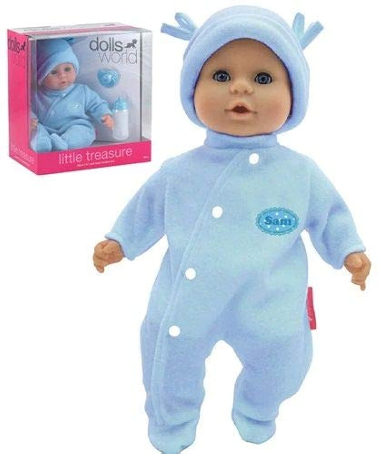 Peterkin 8103 baby doll 15 inch - blue