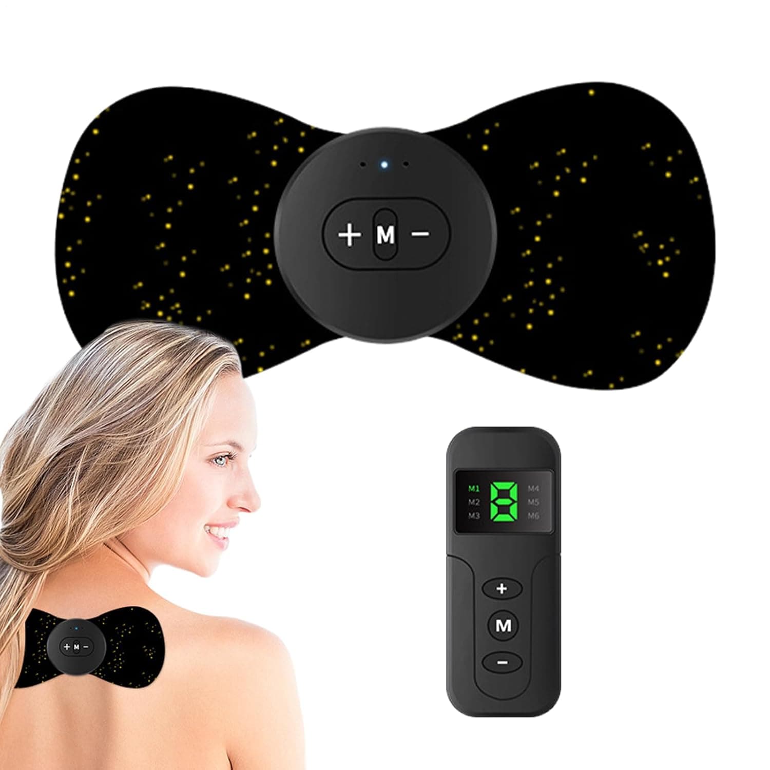 Muscle Stimulator Rechargeable Full Body Massage Stimulator | Deep Tissue Massager for Back Neck Arm Shoulder Leg Post-Workout Recovery Relaxation Stress
