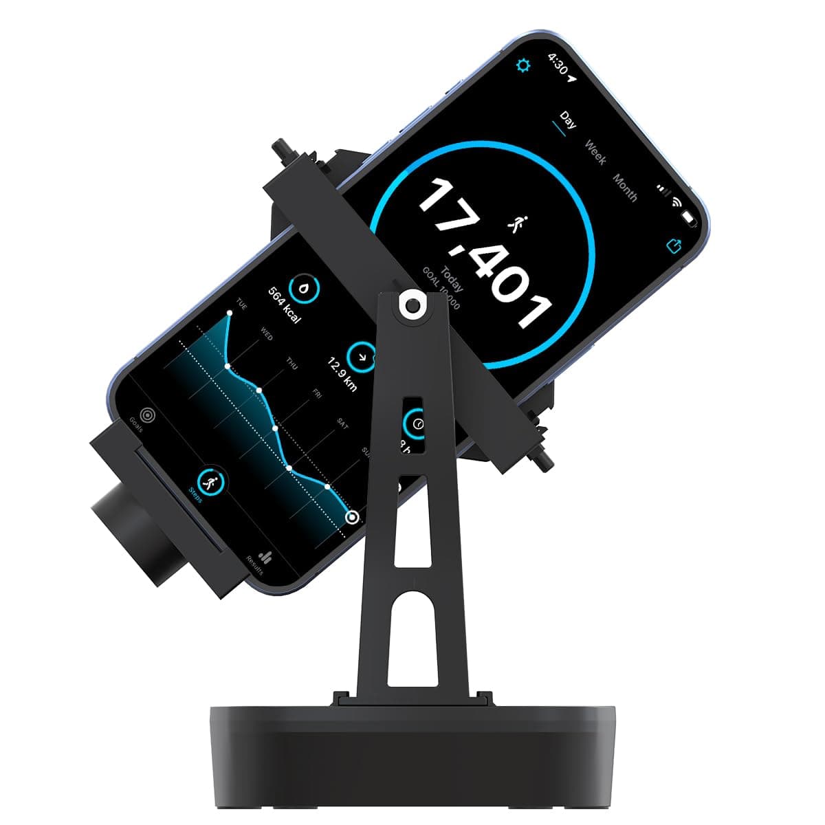 Mobile Phone Walker with Timer, Adjustable Speed, Automatic Swing Device, Simulates Human Walking, 3000-12000 Steps Per Hour, Two Swing Positions